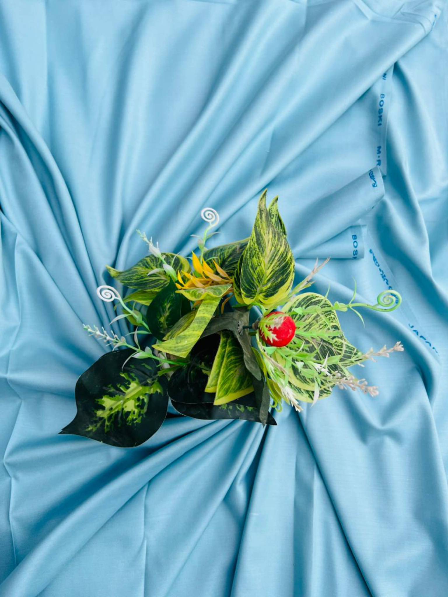 Primary Boski Unstitched Fabric in Serene Sky Blue – Men’s Japani Boski Style